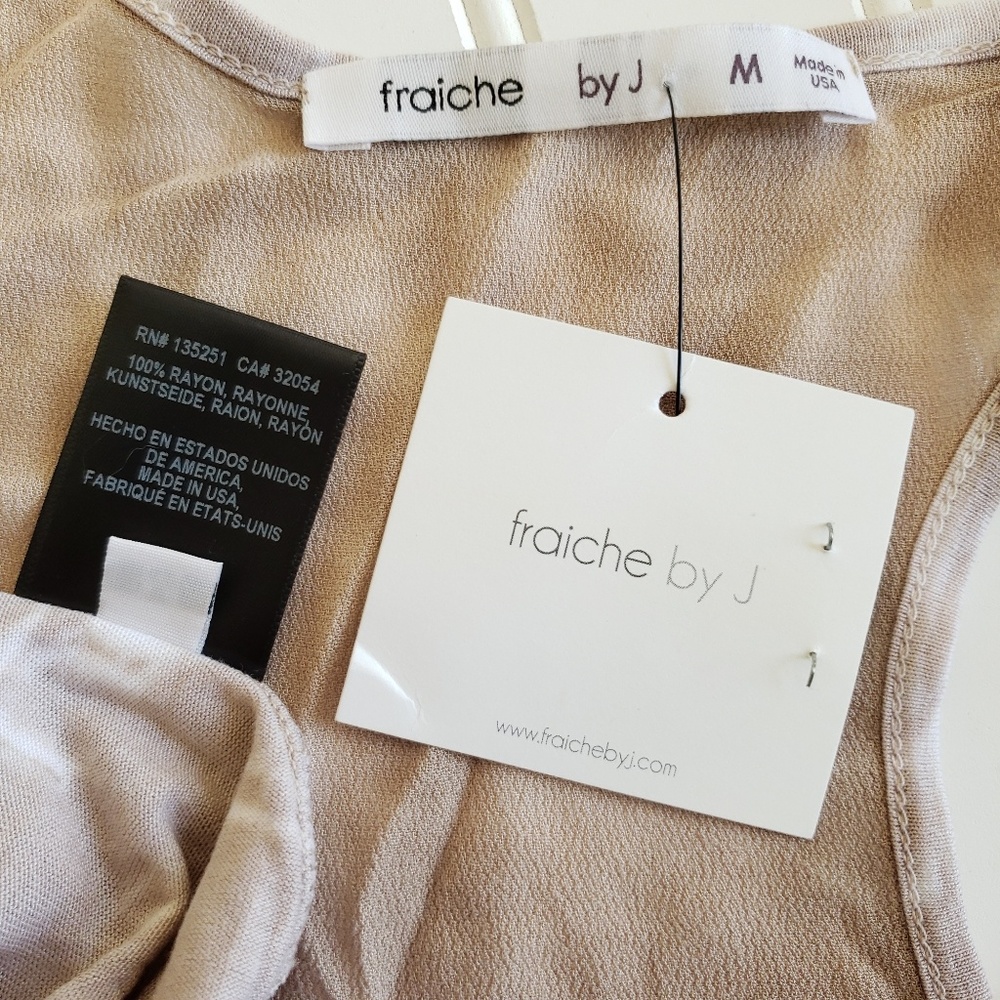 FRAICHE by J racerback sharkbite tie dye tank top - Picture 3 of 5